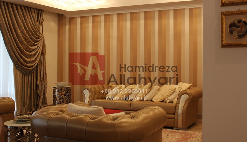 پوشش دیوار با پارچه